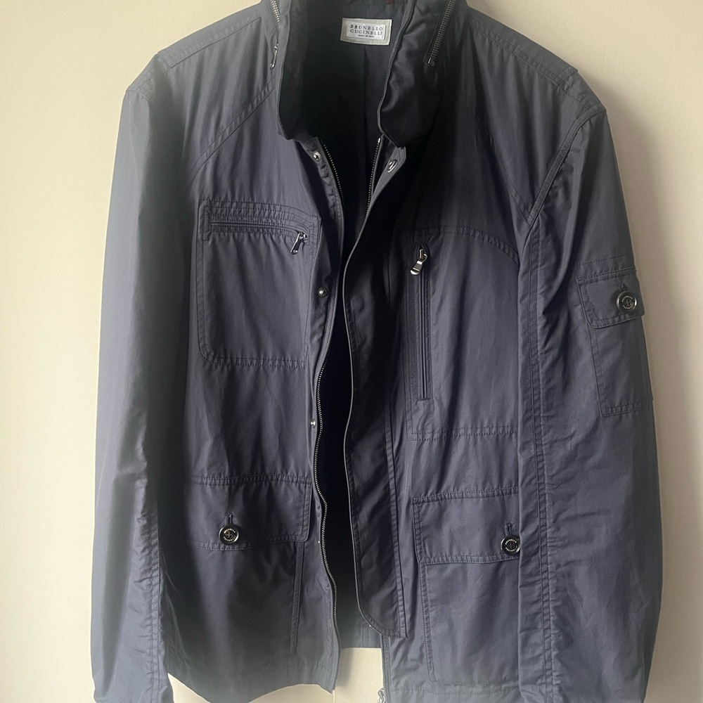 Brunello Cucinelli Navy spring field Jacket